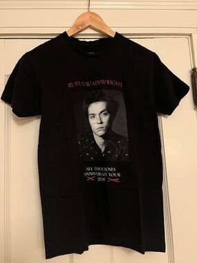 Rufus Wainwright Black T-shirt Size XS